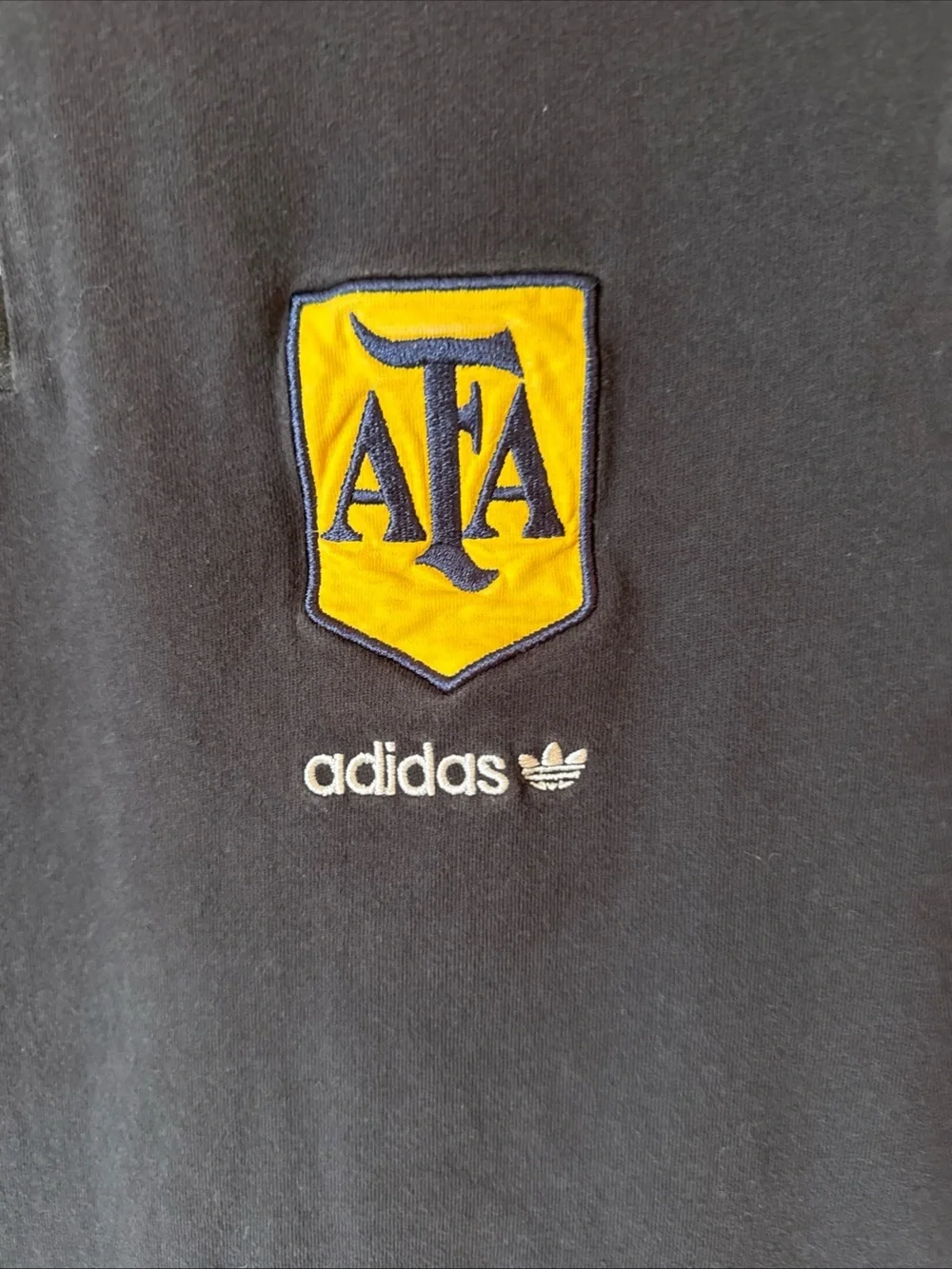 Adidas Argentina National Team AFA T-shirt Retro Black/LT Blue | Men's Large